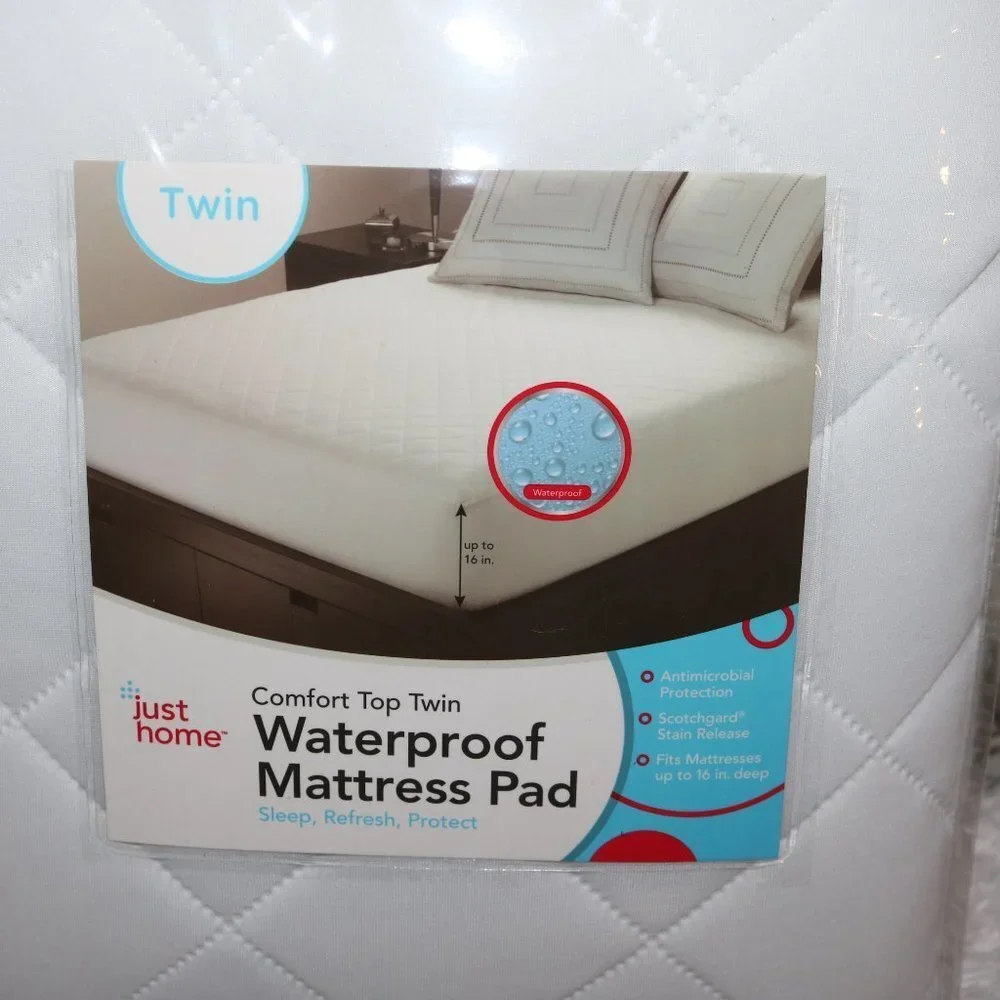 Just Home comfort top twin waterproof mattress new never used